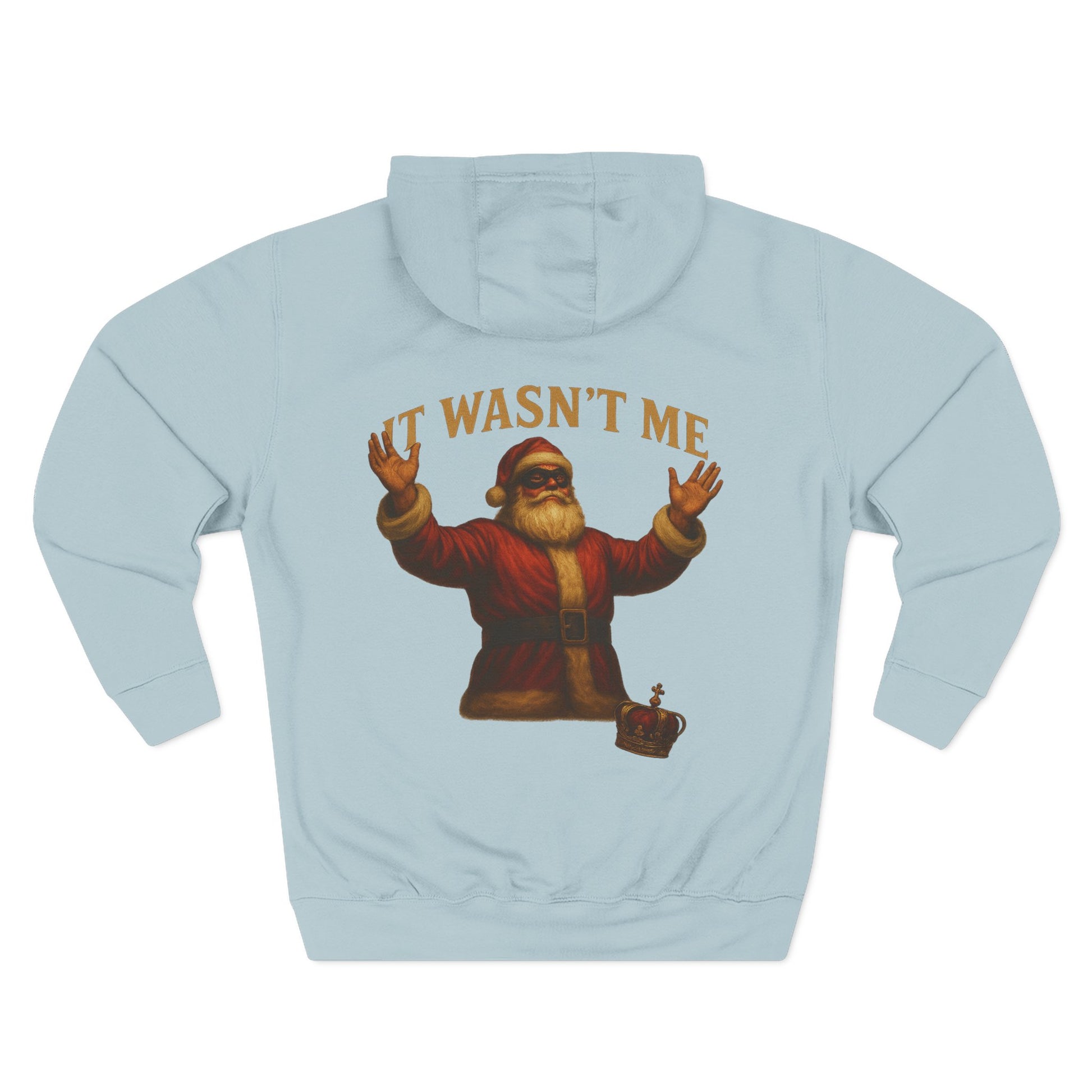 It Wasn't Me Santa Hoodie Printify
