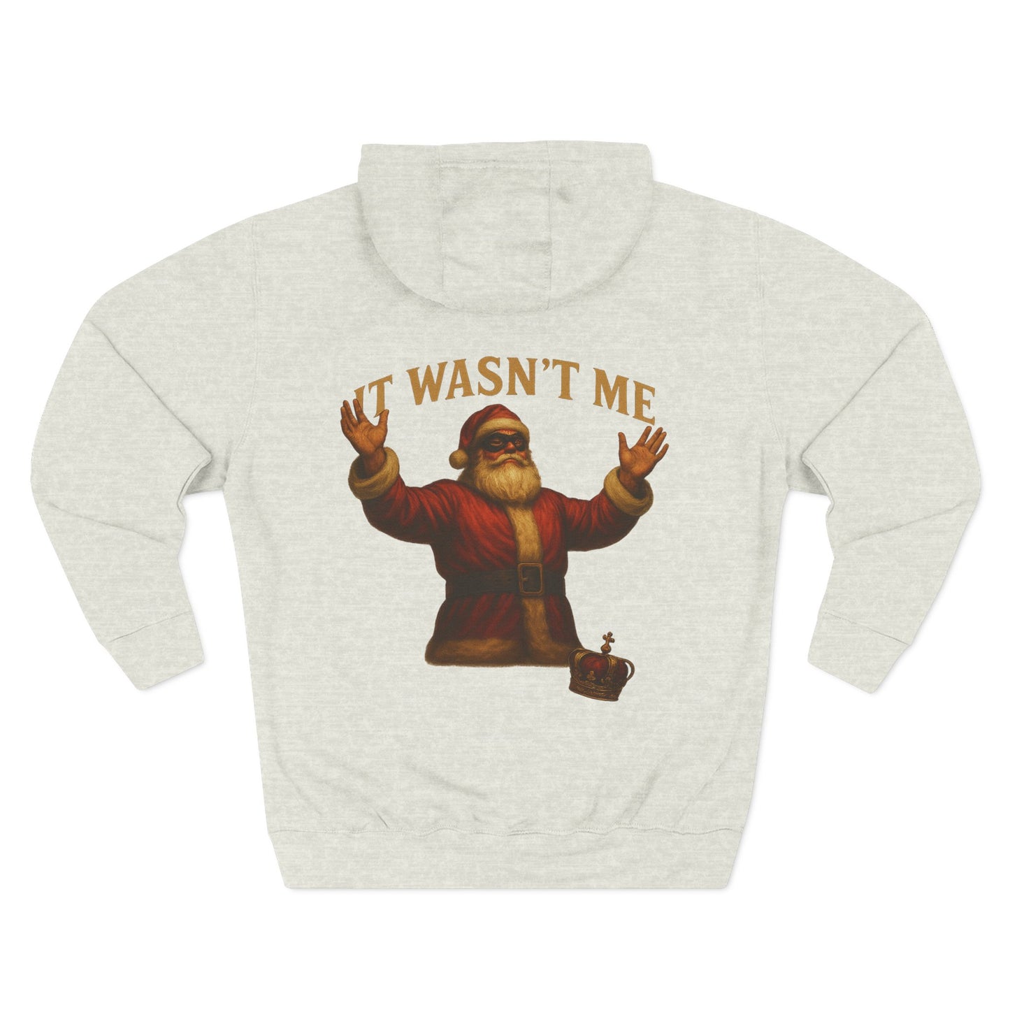 It Wasn't Me Santa Hoodie Printify