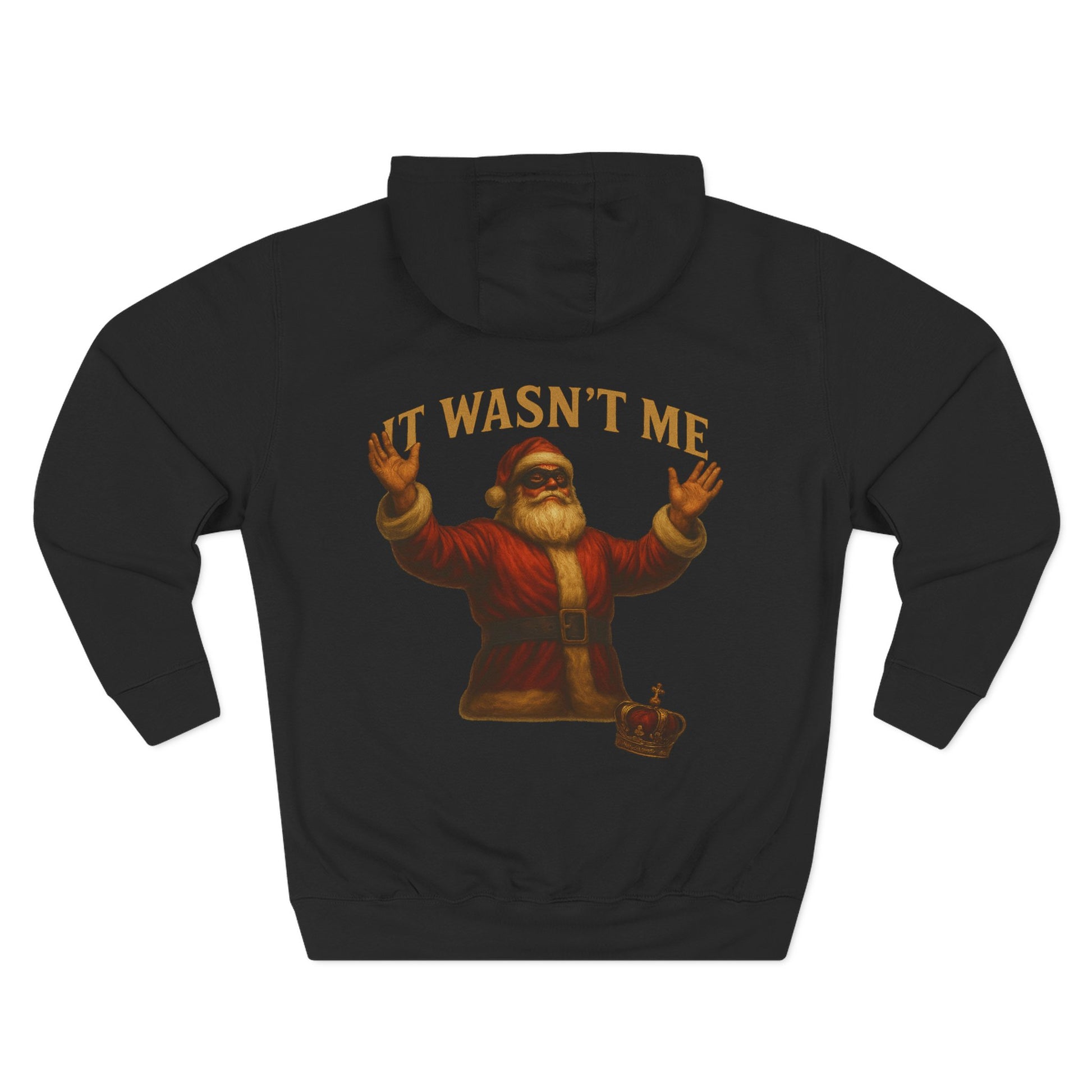 It Wasn't Me Santa Hoodie Printify